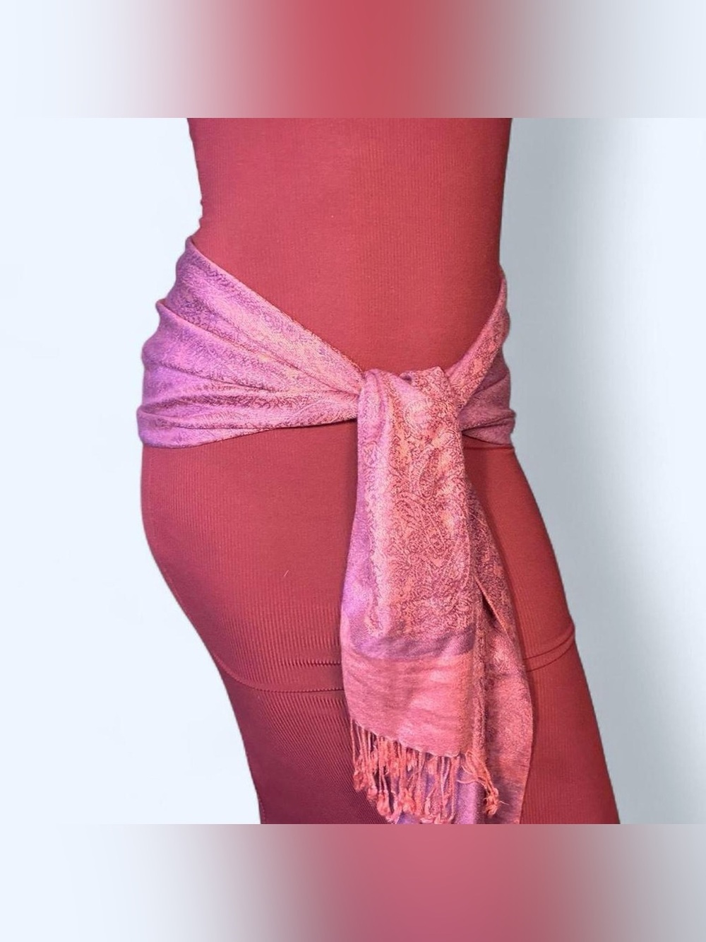 Fairy Purple Floral Scarf Shawl by Pashmina!